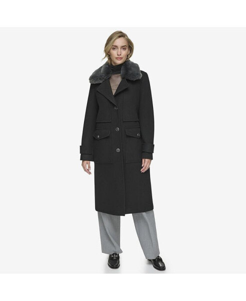 Olpae Sb Wool Twill Women's Coat With Back Vent