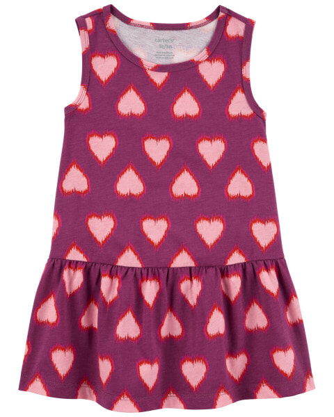 Toddler Heart Tank Dress 4T