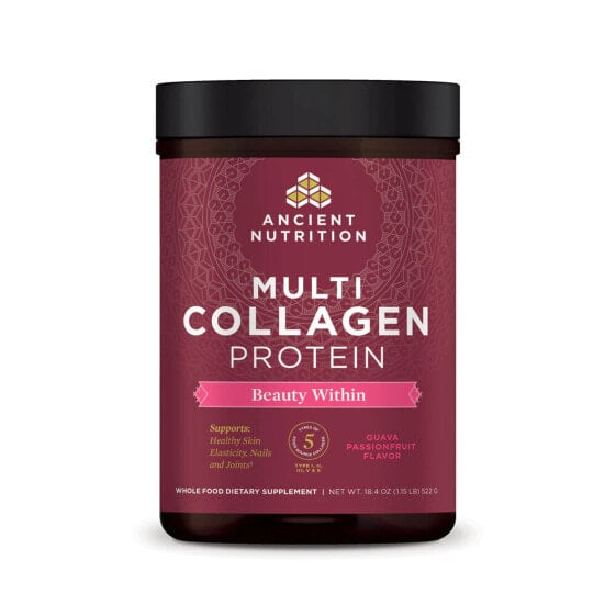 Ancient Nutrition Multi Collagen Protein Beauty Within Guava Passionfruit Комплекс из 5 видов коллагена 522 г
