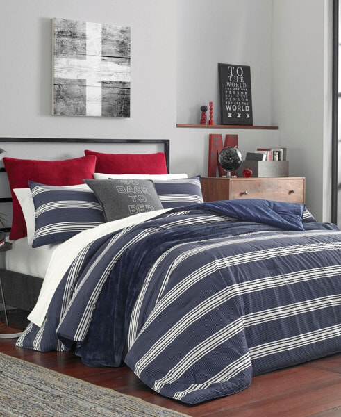 Craver Reversible 3-Piece Duvet Cover Set, Full/Queen