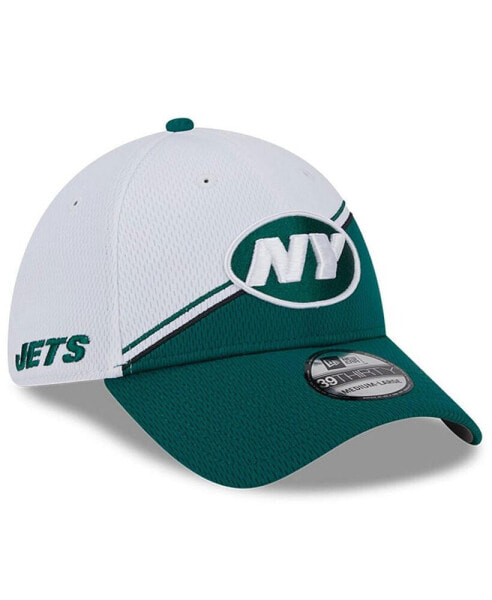 Men's White, Green New York Jets 2023 NFL Sideline 39THIRTY Flex Hat