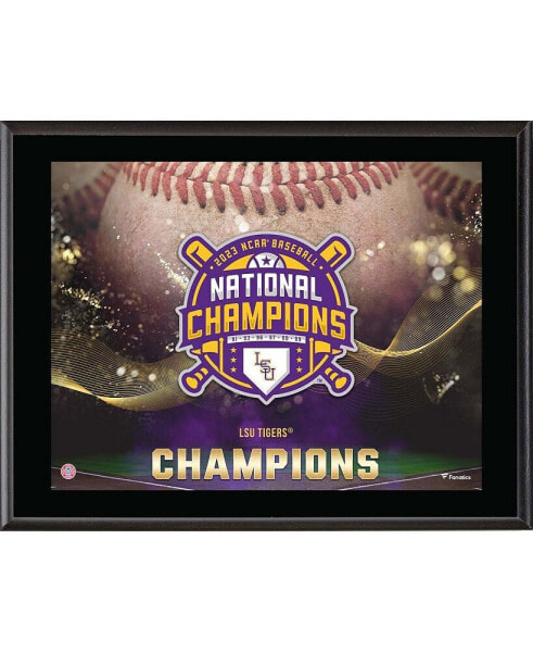 LSU Tigers 2023 College World Series Champions 10.5" x 13" Sublimated Plaque