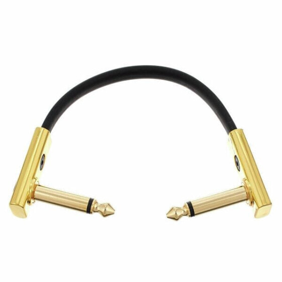 Rockboard Flat Patch Cable Gold 10 cm