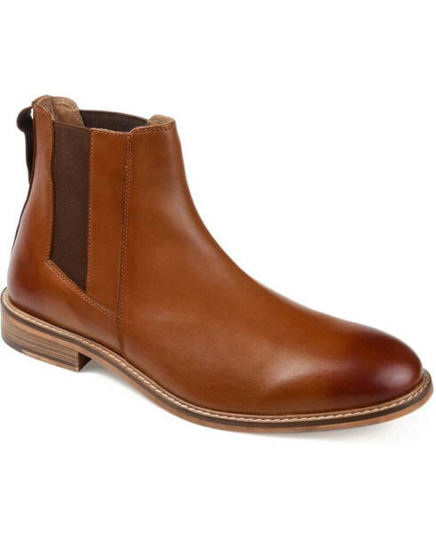 Черные мужские ботинки THOMAS & VINE Corbin Plain Toe Chelsea Boot