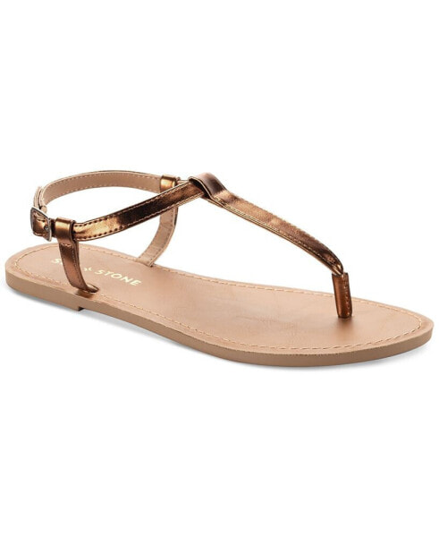 Women's Krisleyy T Strap Thong Flat Sandals, Created for Macy's