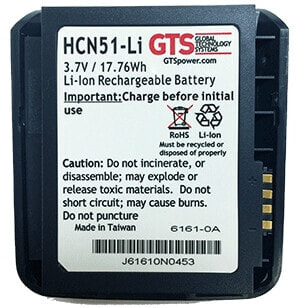 Global Technology Systems HCN51-LI - Battery - Intermec - CN50 - CN51 - Black - Lithium-Ion (Li-Ion) - 4800 mAh