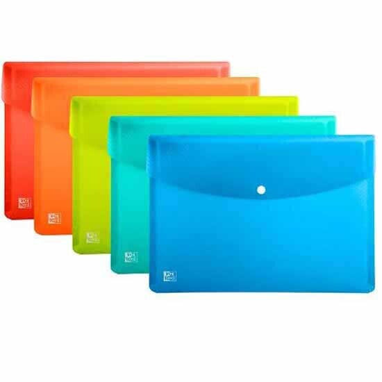 OXFORD Urban dossier folder with polypropylene clasp DIN a5 pack of 5 assorted