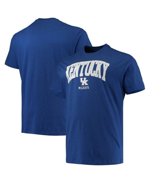 Men's Royal Kentucky Wildcats Big and Tall Arch Over Wordmark T-shirt