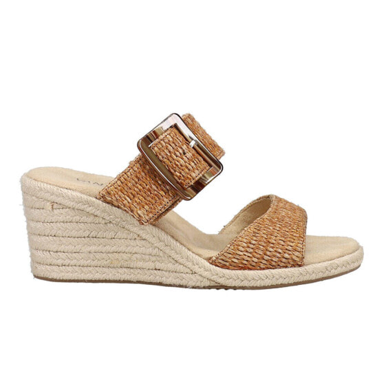 Шлепанцы женские VANELi Layla Espadrille со средней танкеткой коричневые - CASUAL 2.5 дюйма