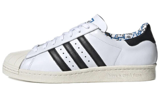 Кеды adidas Originals Superstar 低帮 G54786 Бело-черные