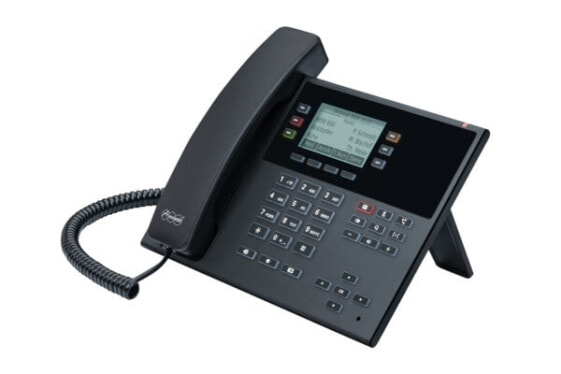 Auerswald COMfortel D-110 - IP Phone - Black - Wired handset - Plastic - Wall - 3 lines