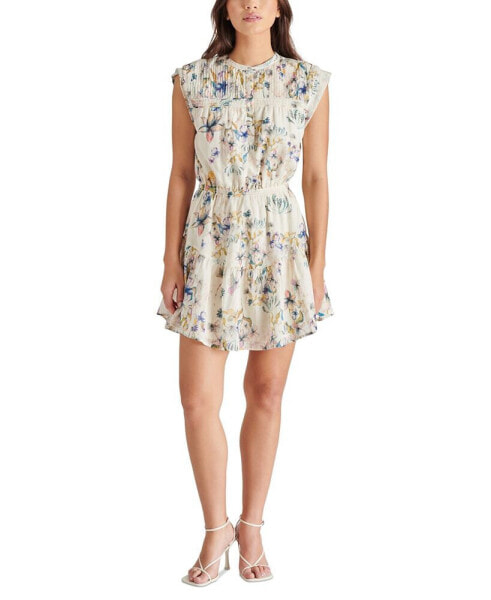 Women's Faith Floral-Print Elastic-Waist Tiered Dress