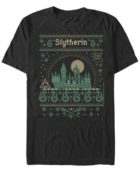 Men's Slytherin Sweater Short Sleeve Crew T-shirt