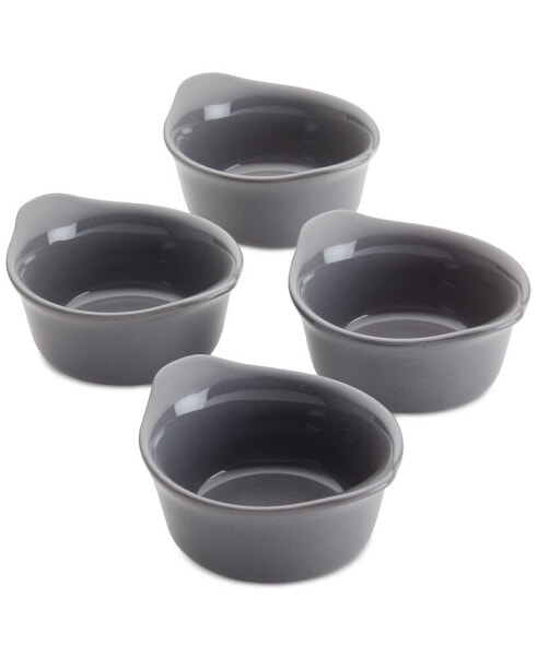 Ceramics Round Ramekin Dipper Cups, Set of 4