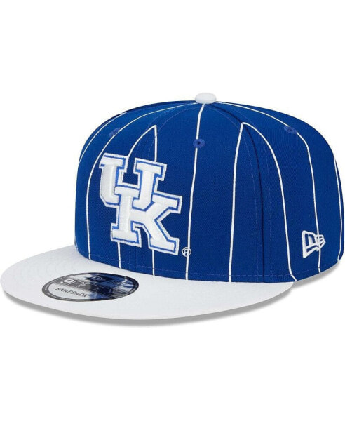 Men's Royal and White Kentucky Wildcats Vintage-Like 9FIFTY Snapback Hat
