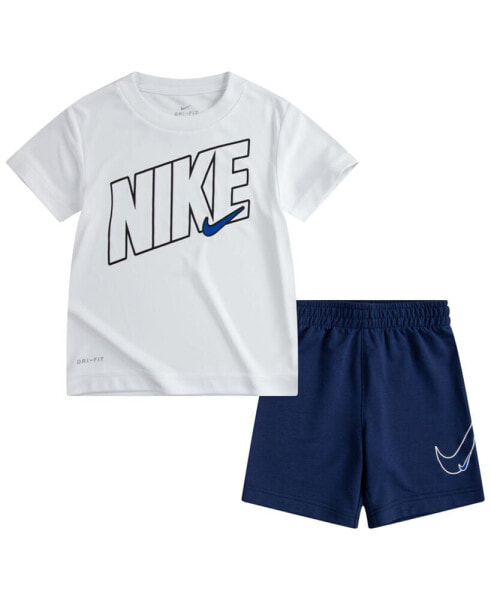 Toddler Boys Comfort Dri-Fit T-shirt and Shorts Set