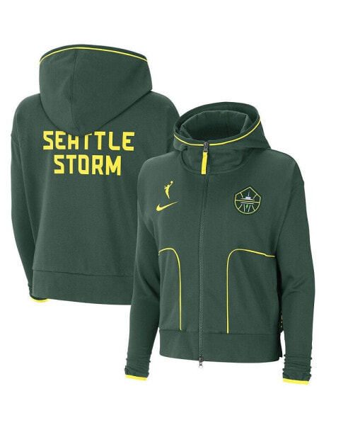 Women's Green Seattle Storm Full-Zip Knit Jacket