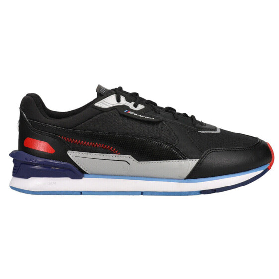 Puma Bmw M Motorsport Low Race Lace Up Mens Black Sneakers Casual Shoes 306805-