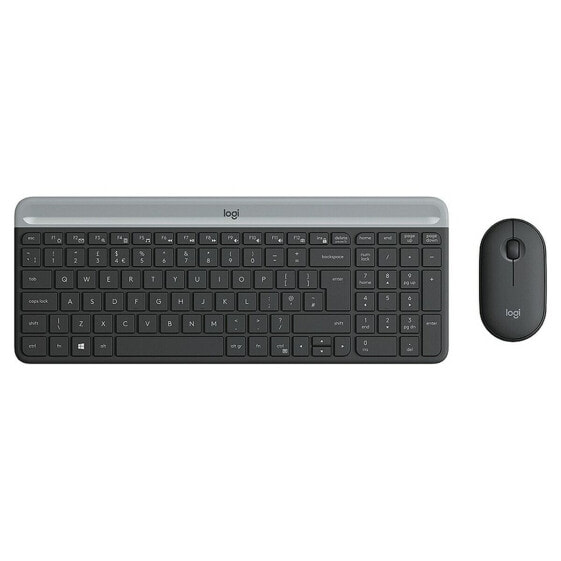 Клавиатура и мышь Logitech 920-009190 Чёрный Серый французский AZERTY