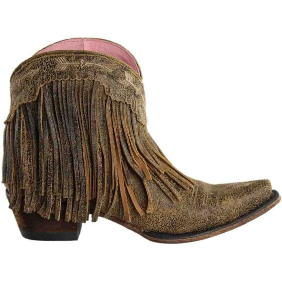 Junk Gypsy Spitfire Snip Toe Cowboy Booties Womens Size 5.5 B Casual Boots JG000