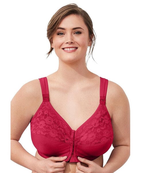 Plus Size Easy Enhancer Front Close Wireless Posture Bra