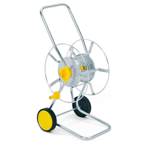 WOLF-Garten WS 50 Z - Ground-standing reel - Manual - Functional - Black - Stainless steel - Yellow - Galvanized steel - Freestanding