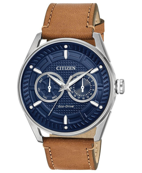 Часы Citizen Eco-Drive Brown Leather Strap 42mm
