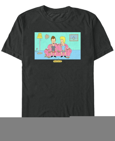 Men's Beavis and Butthead Couch Duo Short Sleeve T- shirt