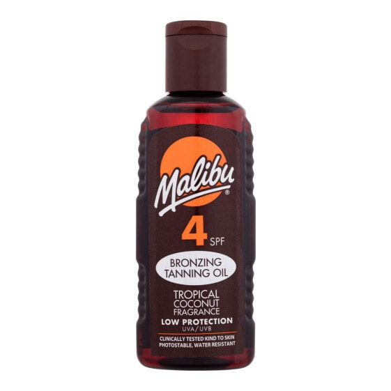 Malibu Bronzing Tanning Oil SPF4 100 ml sonnenschutz wasserfest für Frauen