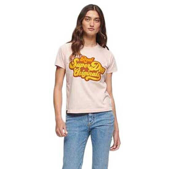 SUPERDRY 70´S Script Metallic Logo short sleeve T-shirt