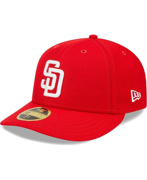 Men's Scarlet San Diego Padres Low Profile 59FIFTY Fitted Hat