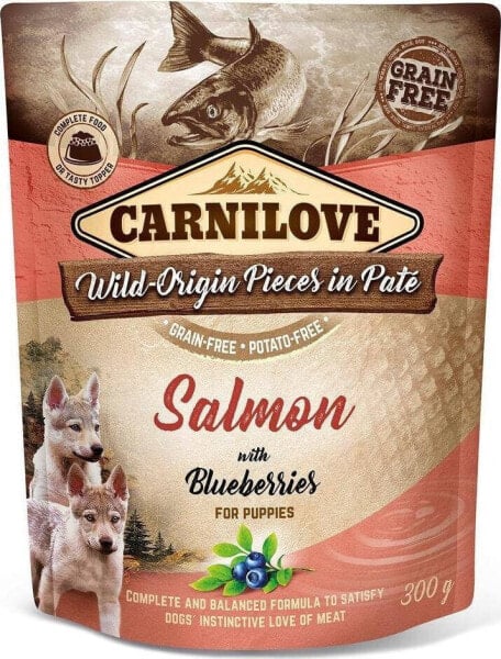 Carnilove PIES saszetka SALMON& BLUEBERRIES PUPPIE / 12 300g