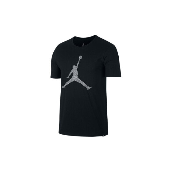 Футболка спортивная Nike Air Jordan Jumpman с принтом "Слоновая кость"