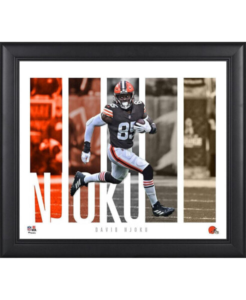 David Njoku Cleveland Browns Framed 15" x 17" Player Panel Collage