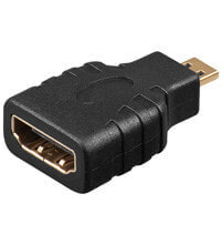 Адаптер HDMI Wentronic Goobay, HDMI Тип A 19-пиновый W - Микро D М, цифровой/дисплейный/видео