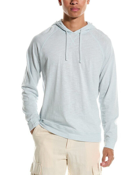 Vince Slub Hoodie Men's Blue S