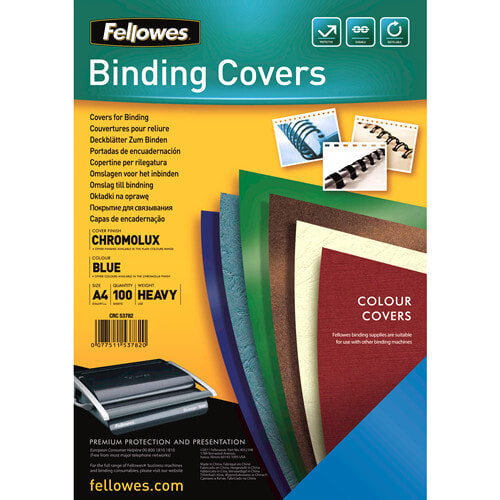 Fellowes Chromolux Gloss Covers Blue A4 - A4 - Paper - Blue - 210 mm - 297 mm - 1 mm