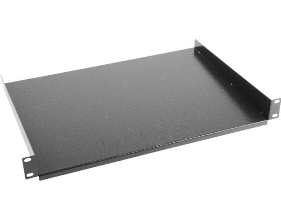 Lanberg Rack Shelf - Черный - 25 кг - 1U - 48.3 см (19") - 482.6 мм
