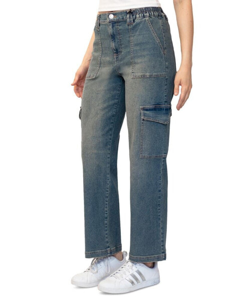 Juniors' Mid-Rise Cargo Skater Jeans