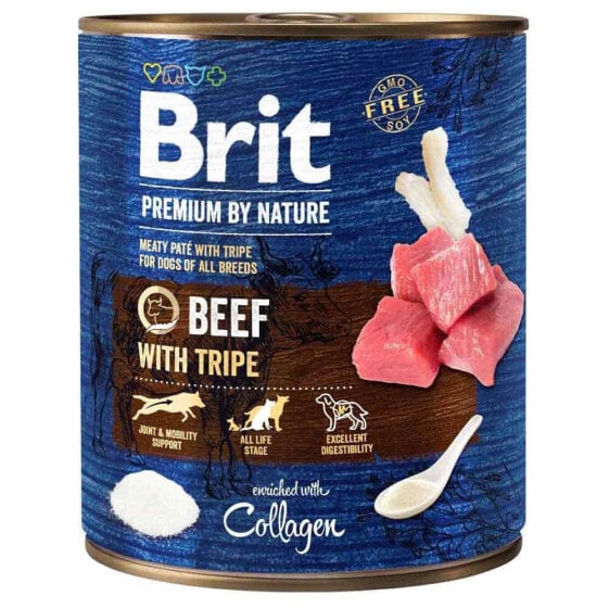 BRIT Premium by Nature Beef with Tripe 800g wet food for dog