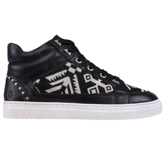 BRONX Zoo Nee High Top Womens Black Sneakers Casual Shoes 44000-961