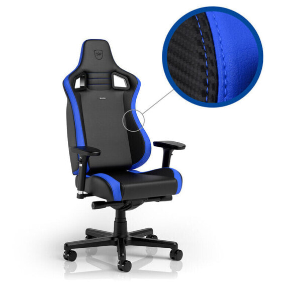 noblechairs EPIC Compact Gaming Stuhl - schwarz/carbon/blau