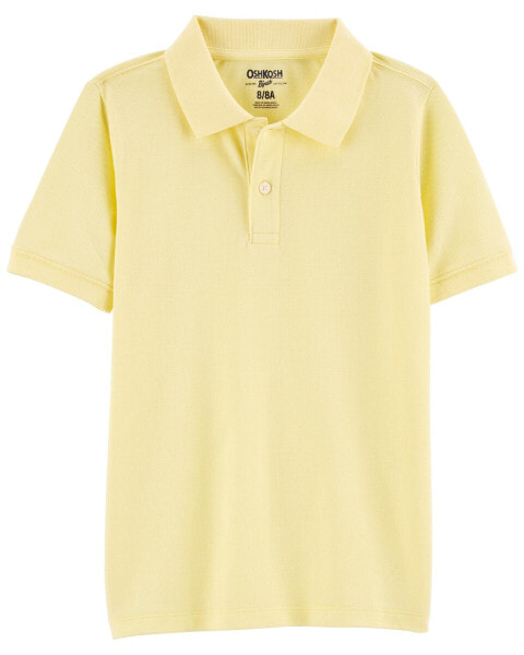 Kid Yellow Piqué Polo Shirt 8