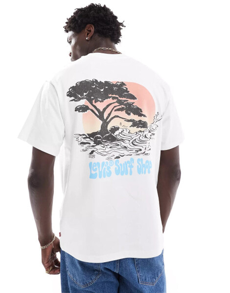 Levi's t-shirt with surf back print in white