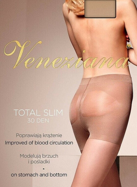 Strumpfhose für Damen Total Slim 30 Den cognac - Veneziana 2