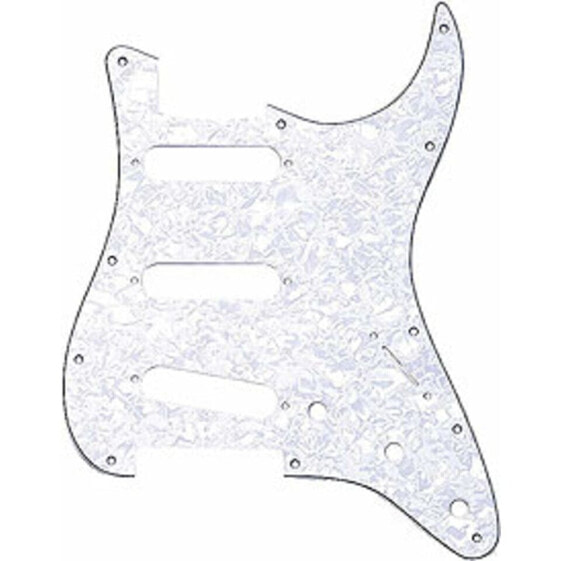 Fender Morn Style Pickguard Strat White Pearl 4-Ply 11-Hole