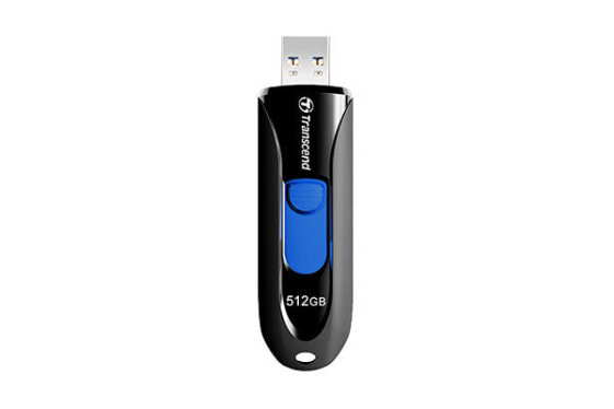 Transcend JetFlash 790 - 512 GB - USB Type-A - 3.2 Gen 1 (3.1 Gen 1) - Slide - 9 g - Black