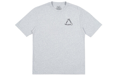 PALACE Bones T-Shirt Grey Marl Logo印花短袖T恤 男女同款 灰色 送礼推荐 / Футболка PALACE Bones T Shirt PAL-SS18-60