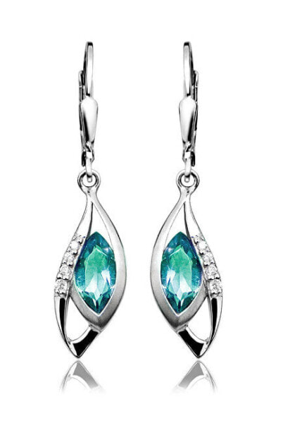 Sparkling silver earrings with zircons SVLE0059SH8Z400