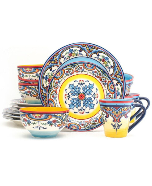 Zanzibar 16 Piece Stoneware Dinnerware Set